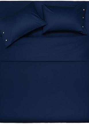 Простынь ardesto mix&match, 240x260см, 100% хлопок, сатин, синий