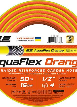 Шланг садовый 2е aquaflex orange 1/2" 50м 4 слоя 20бар -10...+60°c
