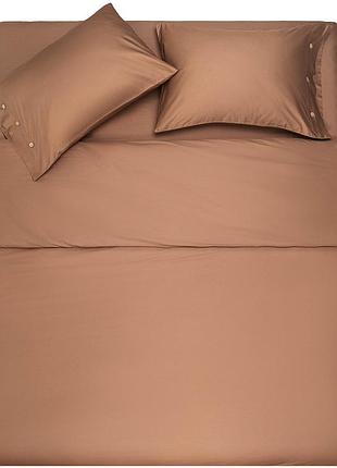 Простынь на резинке ardesto mix&match, 180x200+30см, 100% хлопок, сатин, коричневый
