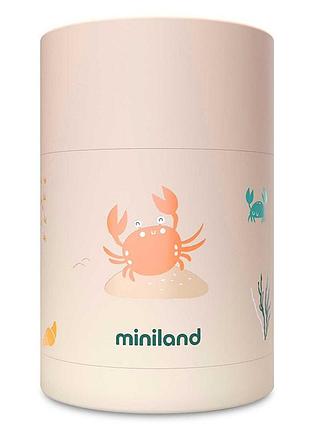 Дитячий термос для їжі miniland silky thermos на 600 мл ocean crab