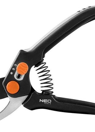 Секатор площинний neo tools, d різу 15мм, 185мм, 164г