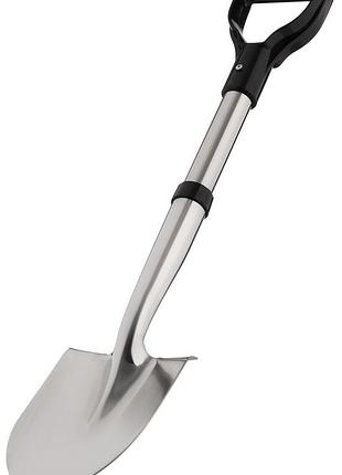 Лопата штыковая 2e gloss, компактная, нержавеющая сталь, 2мм, 70см, 0.95кг