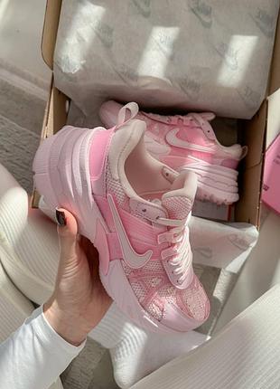 Nike v2k runtekk pink flowers кросівки