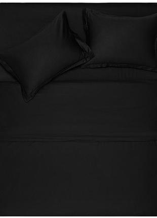 Простынь ardesto mix&match premium, 180х240см, 100% хлопок, сатин, черный