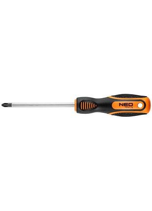 Викрутка neo tools хрестова, ph2x100мм, сталь crv