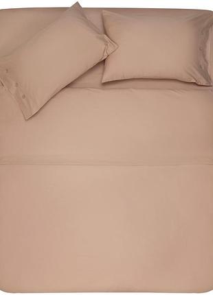 Простирадло ardesto mix&match, 240x260см, 100% бавовна, сатин, бежевий