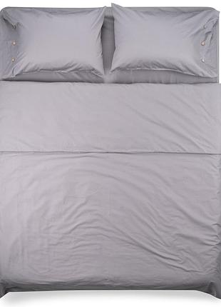 Пододеяльник ardesto mix&match, 200х220см, 100% хлопок, сатин, серый