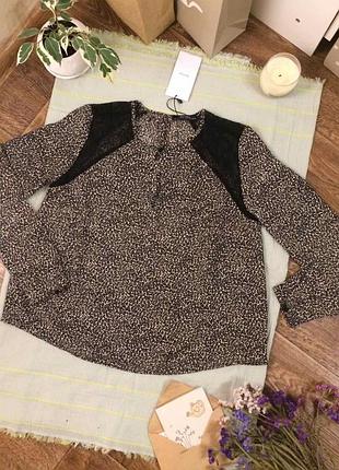 Леопардова блуза сорочка анималистичный принт bershka leopard