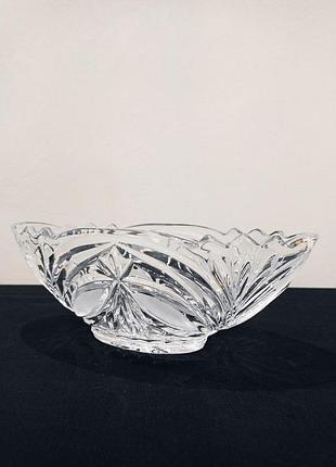 Кристальная салатница, ладья, ваза, сахарница, фруктовница
