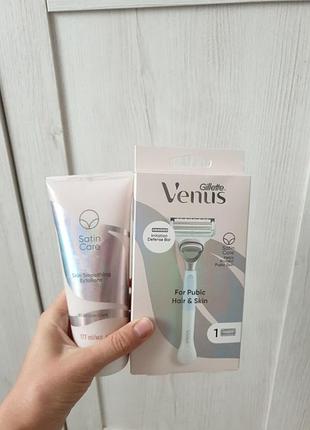 Набір venus gillette satin care станок і ніжний скоаб для тіла