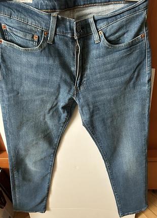 Levi’s джинси унісекс стрейч синього кольору розмір l заміри пот-43 довжина-96 знизу 17