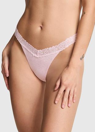 Хлопковые русики стринги victoria’s secret