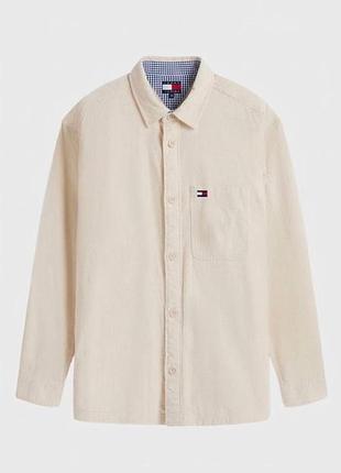 Рубашка tommy hillfiger оригінал вінтажна xl 10/10 бежева