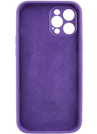 Чехол silicone case full camera protective (aa) для apple iphone 14 pro (6.1") фиолетовый / amethyst 4