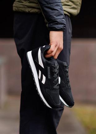 Reebok classic leather black white