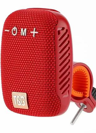 Портативна bluetooth колонка t&g для на руль велосипеда красная original