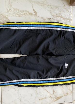 Спортивні штани oxygen free running l чорні з смужками вінтаж