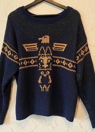 Свитер кофта ковбойский байкерский вестерн levis thunderbird navajo levi's