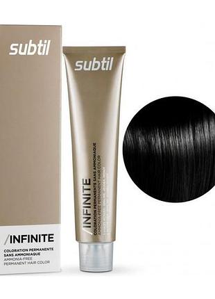 Безаммиачная крем-краска subtil для волос infinite permanent hair color 8.1 светлый пепельный блондин 60 мл