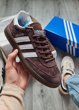 Женские кроссовки adidas handball spezial shadow brown gum