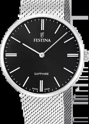 Часы мужские festina classics swiss made f20074/4 оригинал в коробке фестина