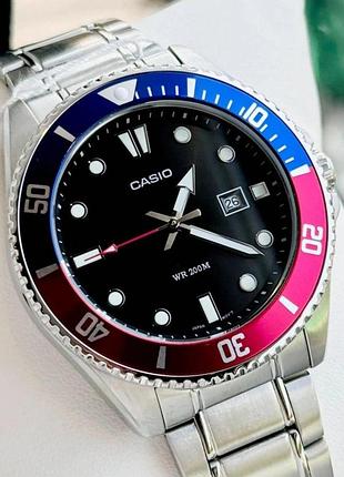Мужские часы casio mdv-107d-1a3 divers оригинал гарантия 2 года в коробке