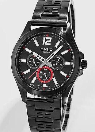 Мужские часы casio mtp-e350b-1b оригинал гарантия 2 года в коробке