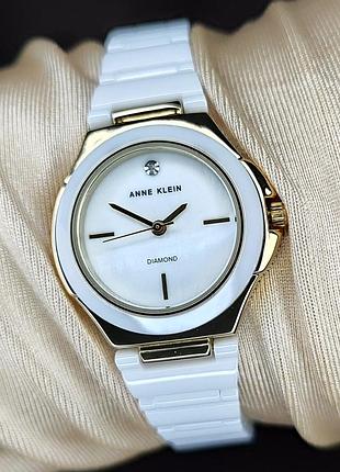 Часы женские anne klein ak/5112gpwt оригинал в коробке анна кляйн