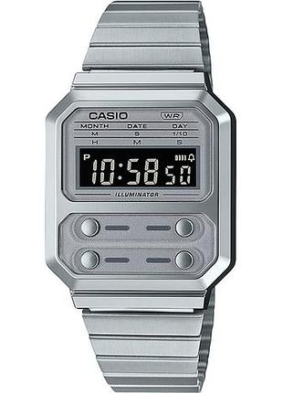 Мужские часы casio vintage edgy a100we-7bef оригинал в коробке касио