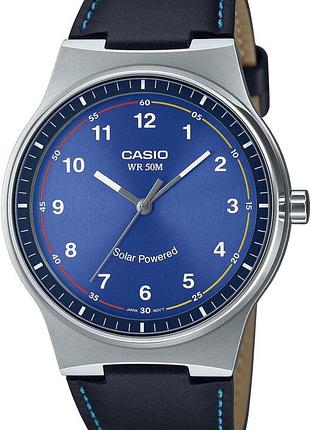 Мужские часы casio mtp-rs105l-2b solar powered оригинал гарантия 2 года в коробке