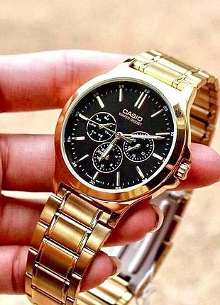 Годинник чоловічий casio mtp-v300g-1a оригінал в коробці касіо
