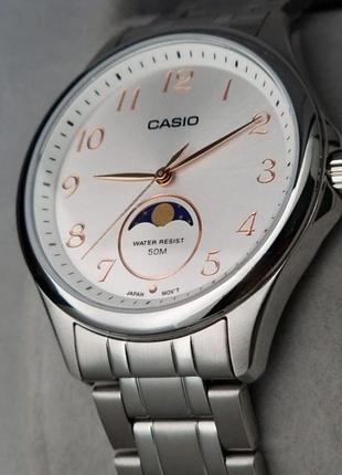Годинник чоловічий casio mtp-m110d-7a moon phase оригінал гарантія 2 роки в коробці