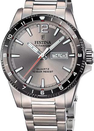 Часы мужские festina f20698/1 titanium оригинал в коробке фестина