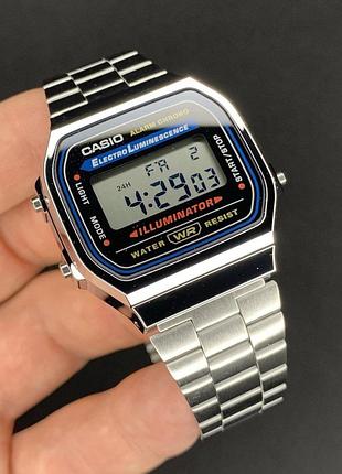 Мужские часы casio a168wa-1 retro vintage оригинал гарантия 2 года в коробке