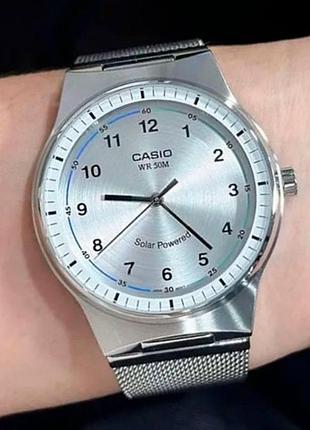 Мужские часы casio mtp-rs105m-7b solar powered оригинал гарантия 2 года в коробке