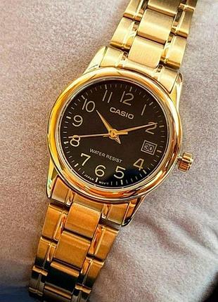 Часы женские casio ltp-v002g-1b timeless collection оригинал гарантия 2 года в коробке