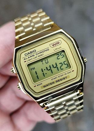 Мужские часы casio a158wetg-9a retro vintage оригинал гарантия 2 года в коробке