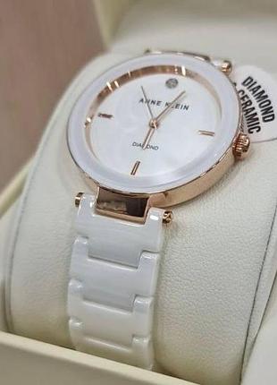 Годинник жіночий anne klein ak/1018rgwt оригінал в коробці анна кляйн