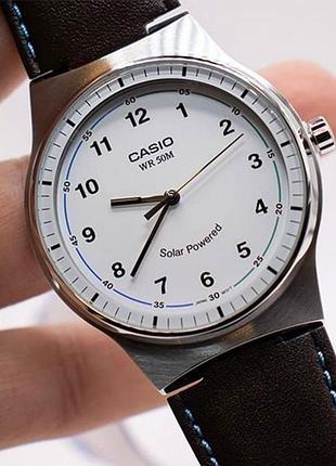 Мужские часы casio mtp-rs105l-7b solar powered оригинал гарантия 2 года в коробке