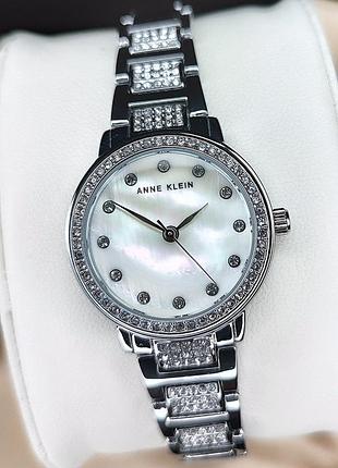 Годинник жіночий anne klein ak/5105mpsv оригінал в коробці анна кляйн