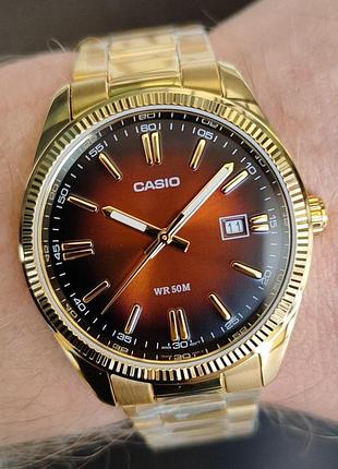 Годинник чоловічий casio mtp-1302pgc-5a оригінал в коробці касіо