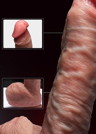 Фаллоимитатор с вибро perfecto skin 18+ 8