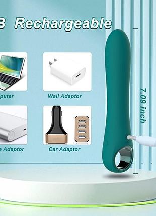 Жіночий вібратор magic finger usb для інтимних насолод міні 18+ 7