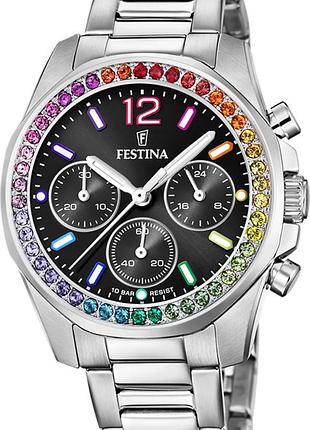 Годинник жіночий festina rainbow f20606/3 оригінал в коробці фестіна