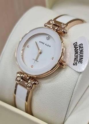 Часы женские anne klein ak/1980wtrg оригинал в коробке анна кляйн
