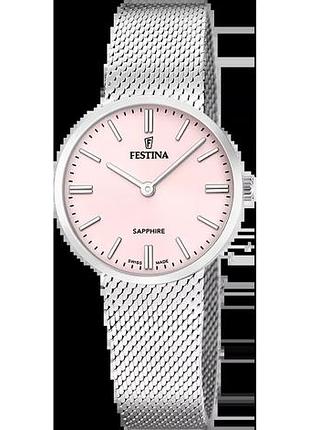 Годинник жіночий festina f20075/1 grace swiss made оригінал в коробці фестіна