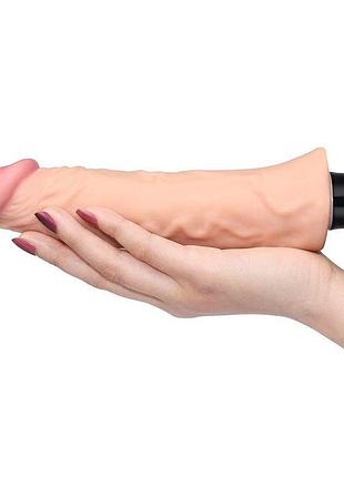 Фаллоимитатор с вибрацией real softee 8.3" long 6