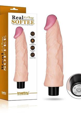 Фаллоимитатор с вибрацией real softee 8.3" long 7