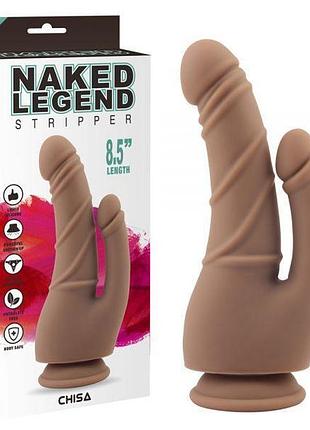 Двойной фаллоимитатор naked legend stripper 6