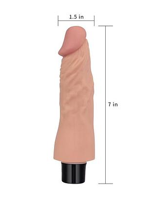 Фаллоимитатор с вибрацией real softee 7" long 3
